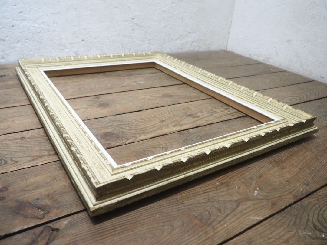 1251 レトロな額縁　P20　アートフレーム　油彩　水彩　画材　ビンテージ