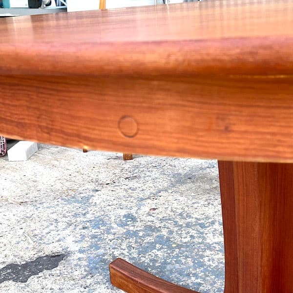 北欧ビンテージ　デンマーク　伸縮ダイニングテーブルテーブル　円形