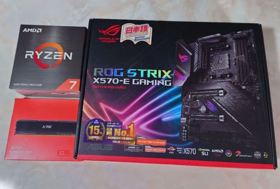 AMD DDR-4環境 CPU/メモリ/マザーボード　中古動作品 まとめ売り