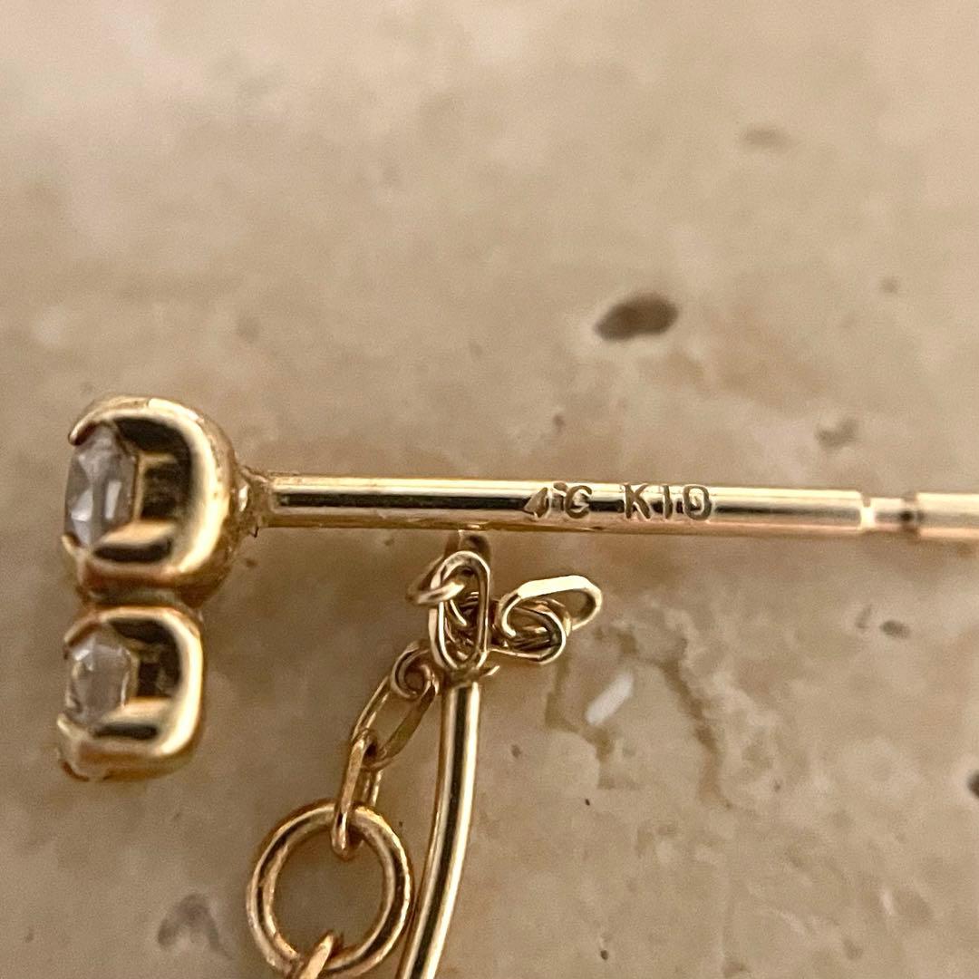 4℃ ヨンドシー K10 ピアス チェーンピアス 0.48g 専用ページ