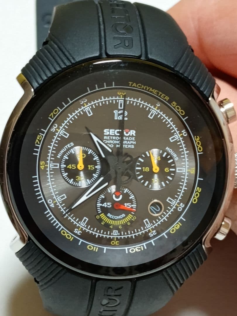 ロ*ム様 SECTOR クォーツ腕時計 レトログラード　クロノグラフ