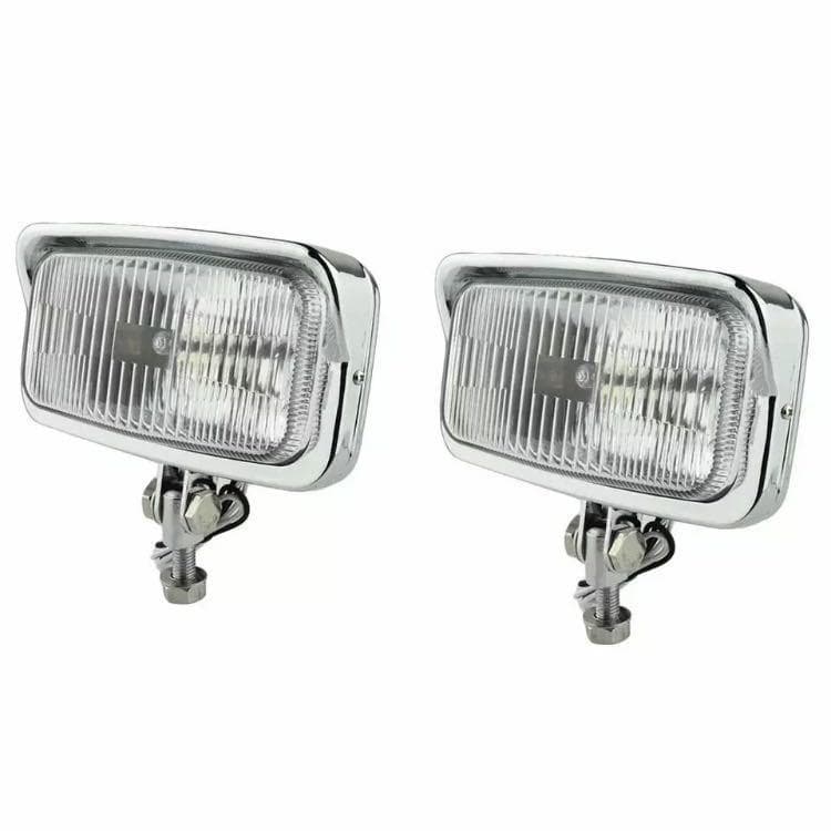 汎用 スクエア ヘッドライト 2個セット ビンテージ チョッパー 管理Z2