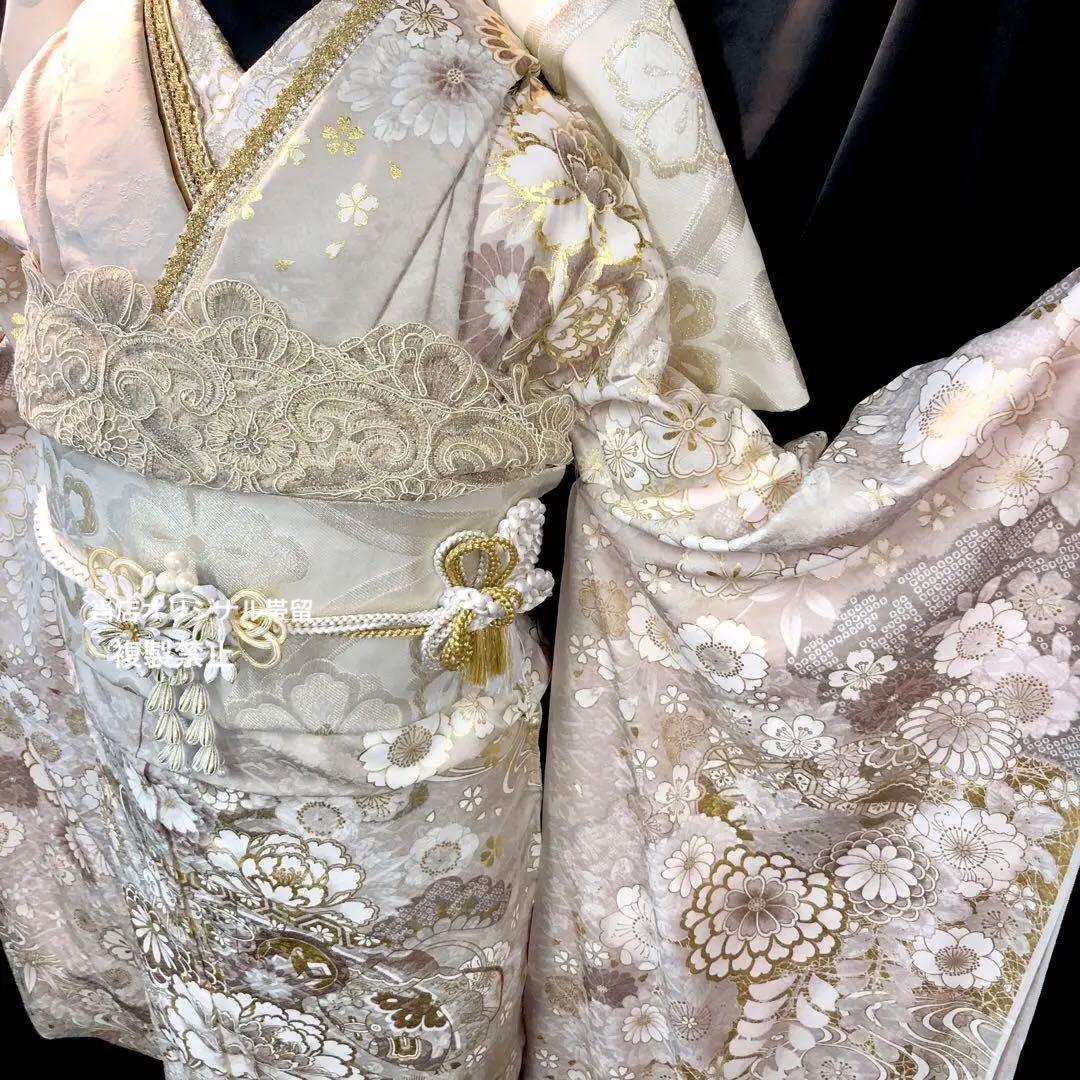 ■オーダー仕立て付き■新作■くすみ色正絹振袖フルセット■振袖一式■成人式