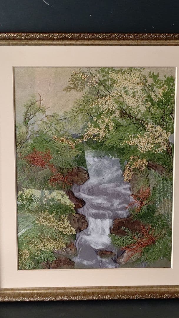 絵画　　押し花額