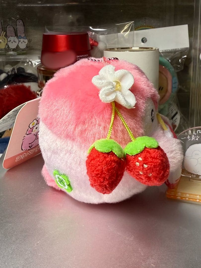 コウペンちゃん　いちごミルクだーいすき ぬいぐるみ　マスコットとアクリルスタンド