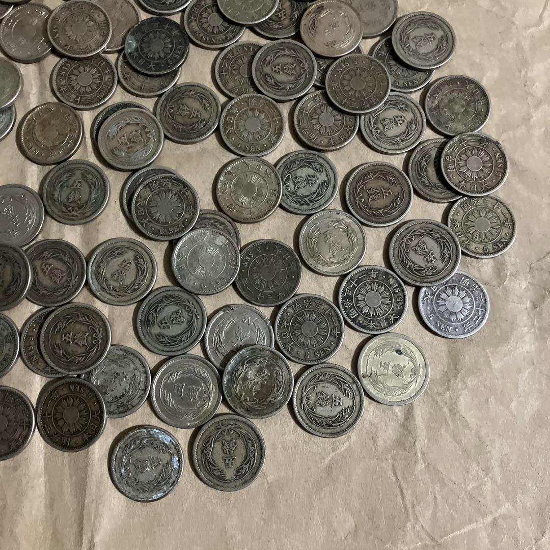 稲5銭白銅貨　100枚