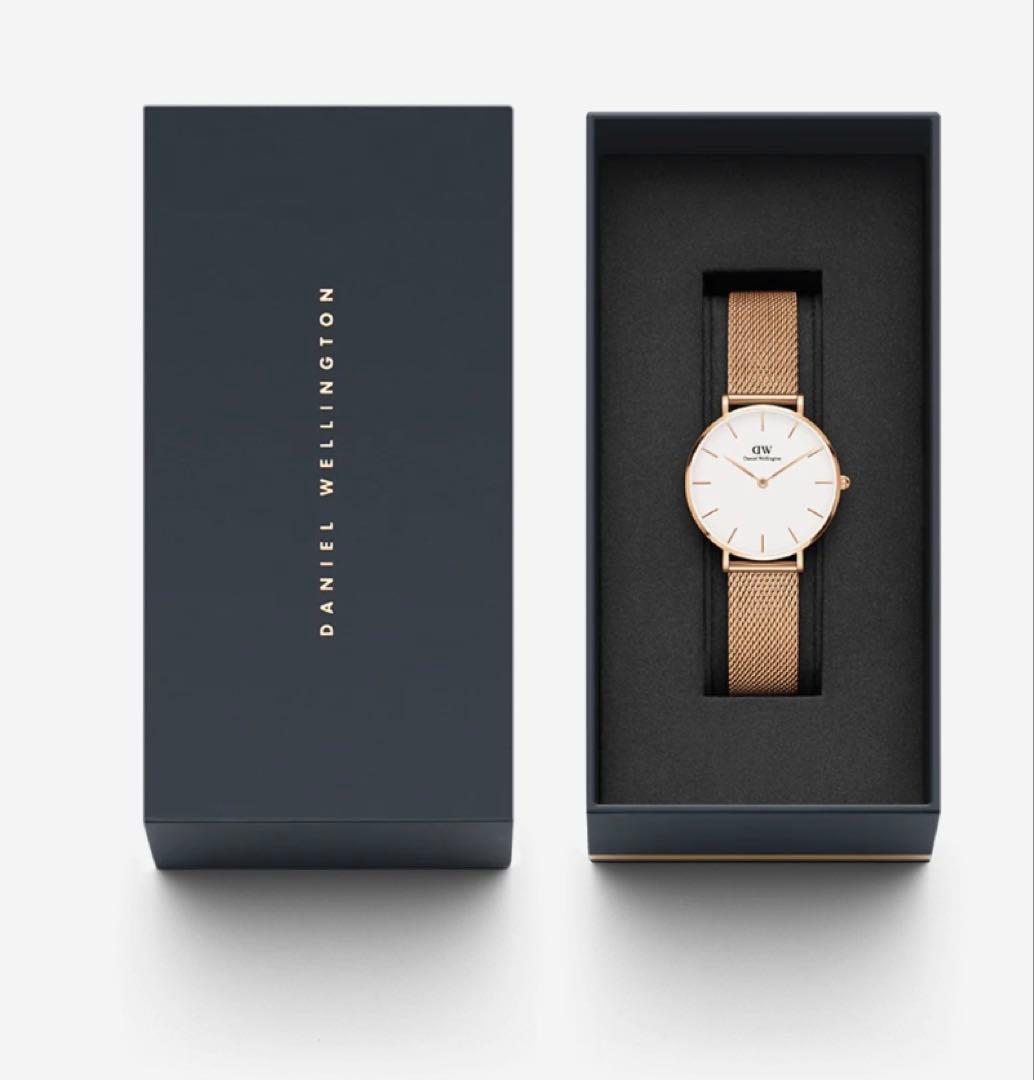 【未使用・美品】Daniel Wellington ゴールドメッシュ腕時計