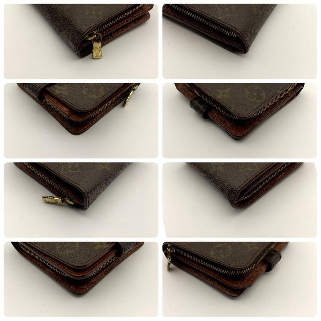 鑑定済み ルイヴィトン コンパクトジップ 二つ折り モノグラム ミニ 小型 財布