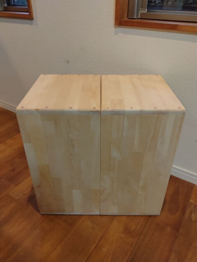 木製　ハンドメイド　オーダー　ロの字　棚　シェルフ　水槽台　テレビ台