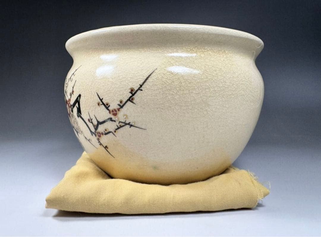 十四代 沈寿官 造 薩摩焼 建水 共箱 茶道具 薩摩 寿官