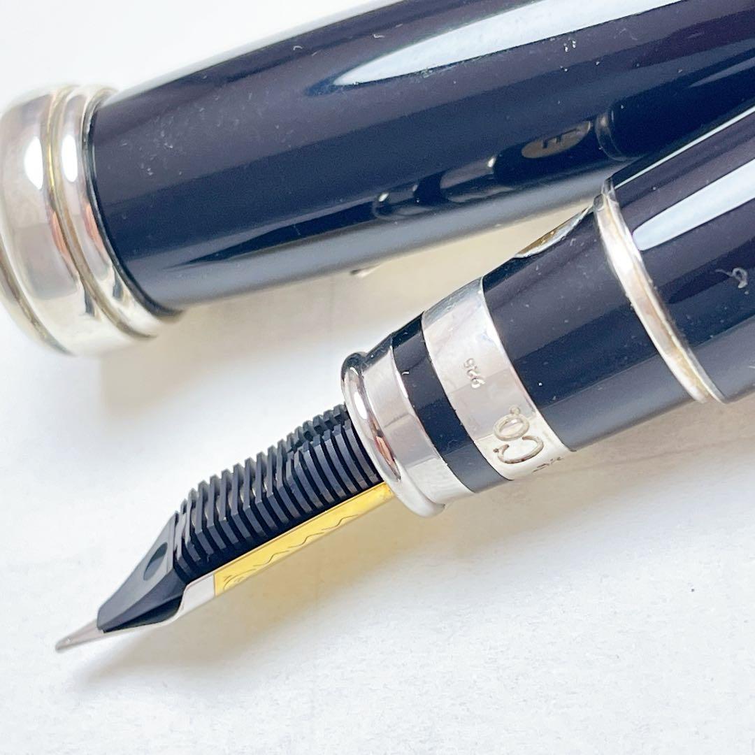 ティファニー　レジン　万年筆　925 ブラック　ペン先　750
