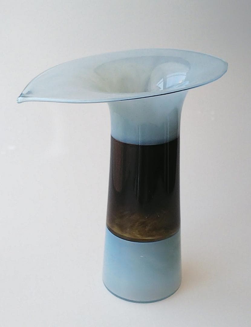 辻野剛作　吹きガラスインカルモ花瓶