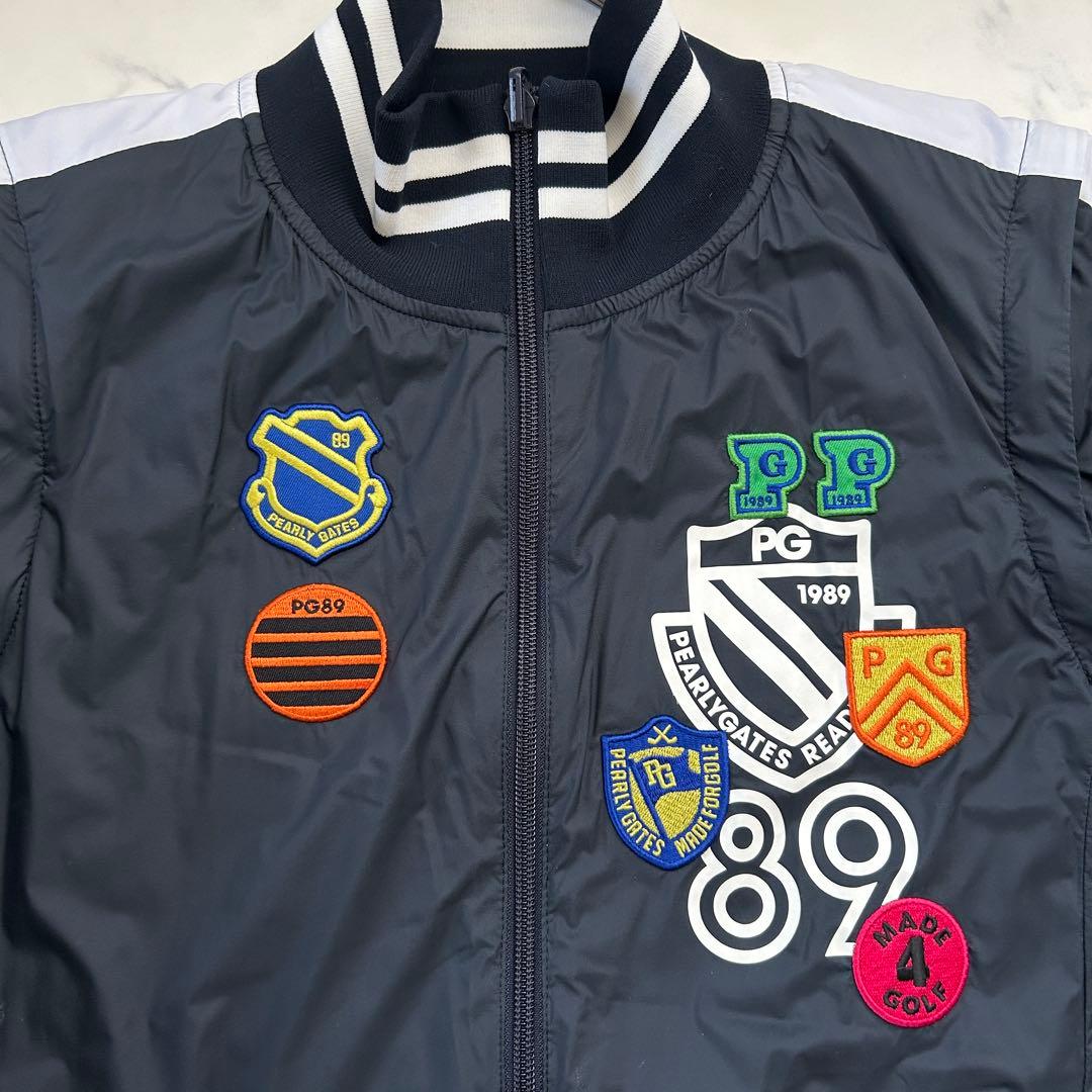 美品 パーリーゲイツ 4ウェイ ブルゾン リバーシブル カタログ掲載商品 ロゴ