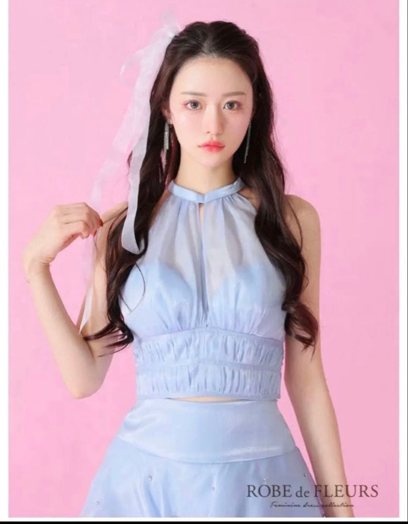 【ビジュー取れあり】ROBE deFLEURS ローブドブルール　セットアップ