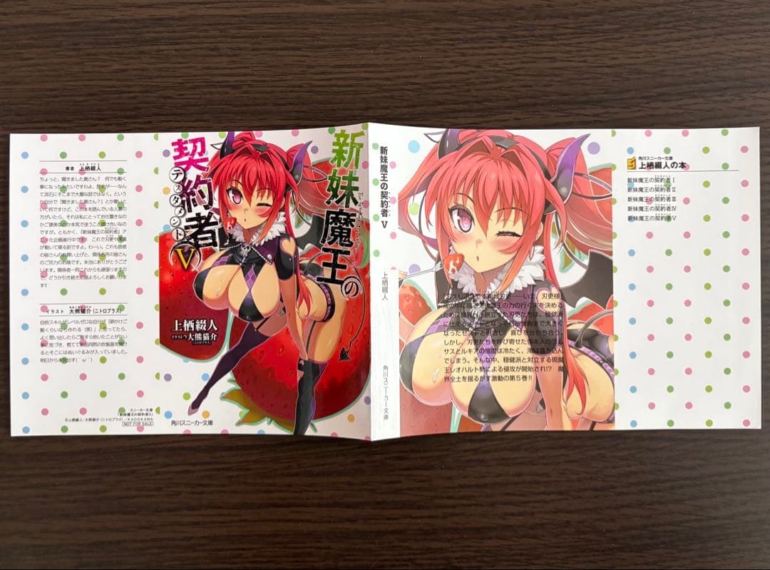 新妹魔王の契約者 V とらのあな特典 ブックカバー 掛け替えカバー ニトロプラス