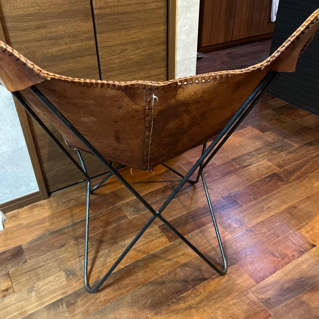 バタフライチェア　レザーチェア アンティーク ヴィンテージ