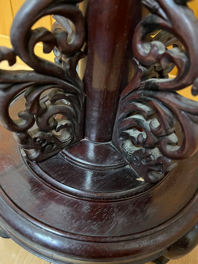 花台　灰皿　紫檀　骨董品