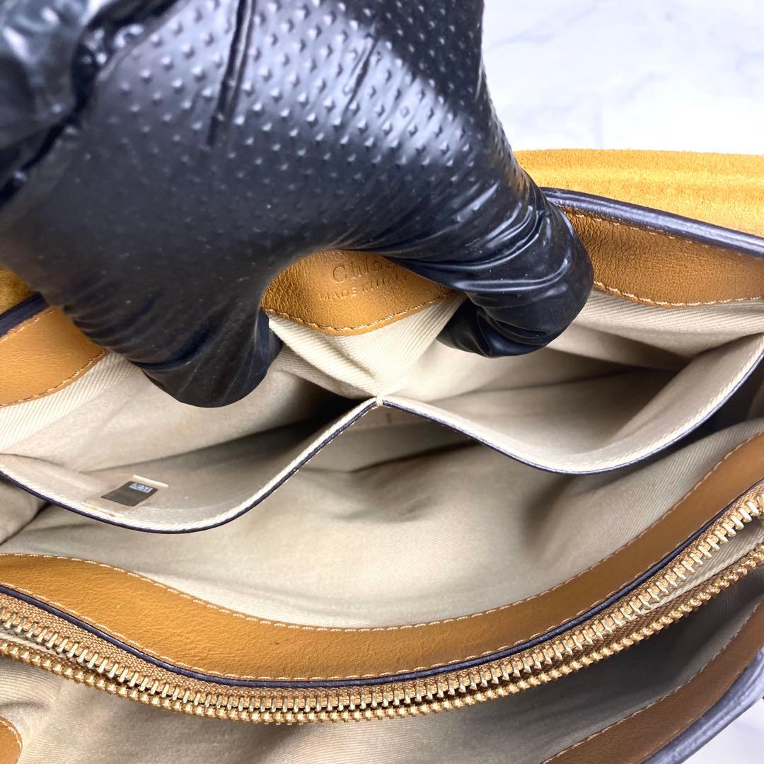 【美品】Chloe クロエ フェイデイ ハンドバック 2way レザー キャメル