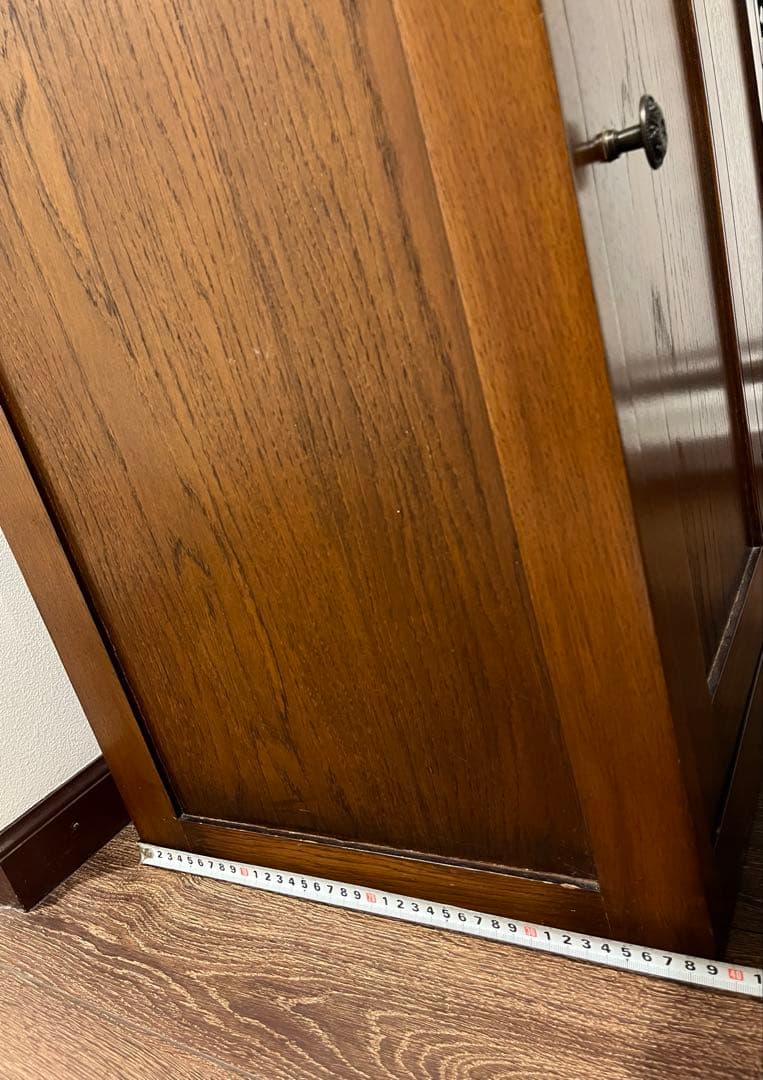 木製　ガラス蓋付き　キャビネット　ショーケース　宝飾品ケース