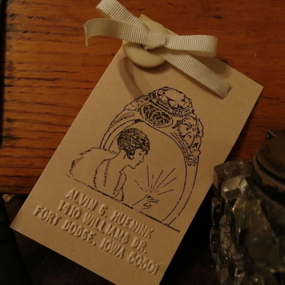 米国製ヴィンテージ ハンディタイプ エンボッサー 箱入りスタンプ☆はんこ☆文房具