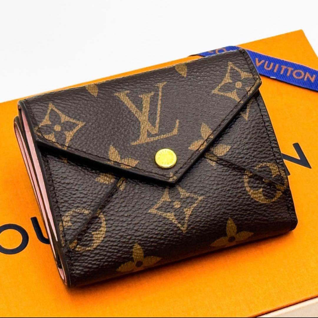 ❤*❤様 ルイヴィトン モノグラム ポルトフォイユセレスト 三つ折り財布 ローズ