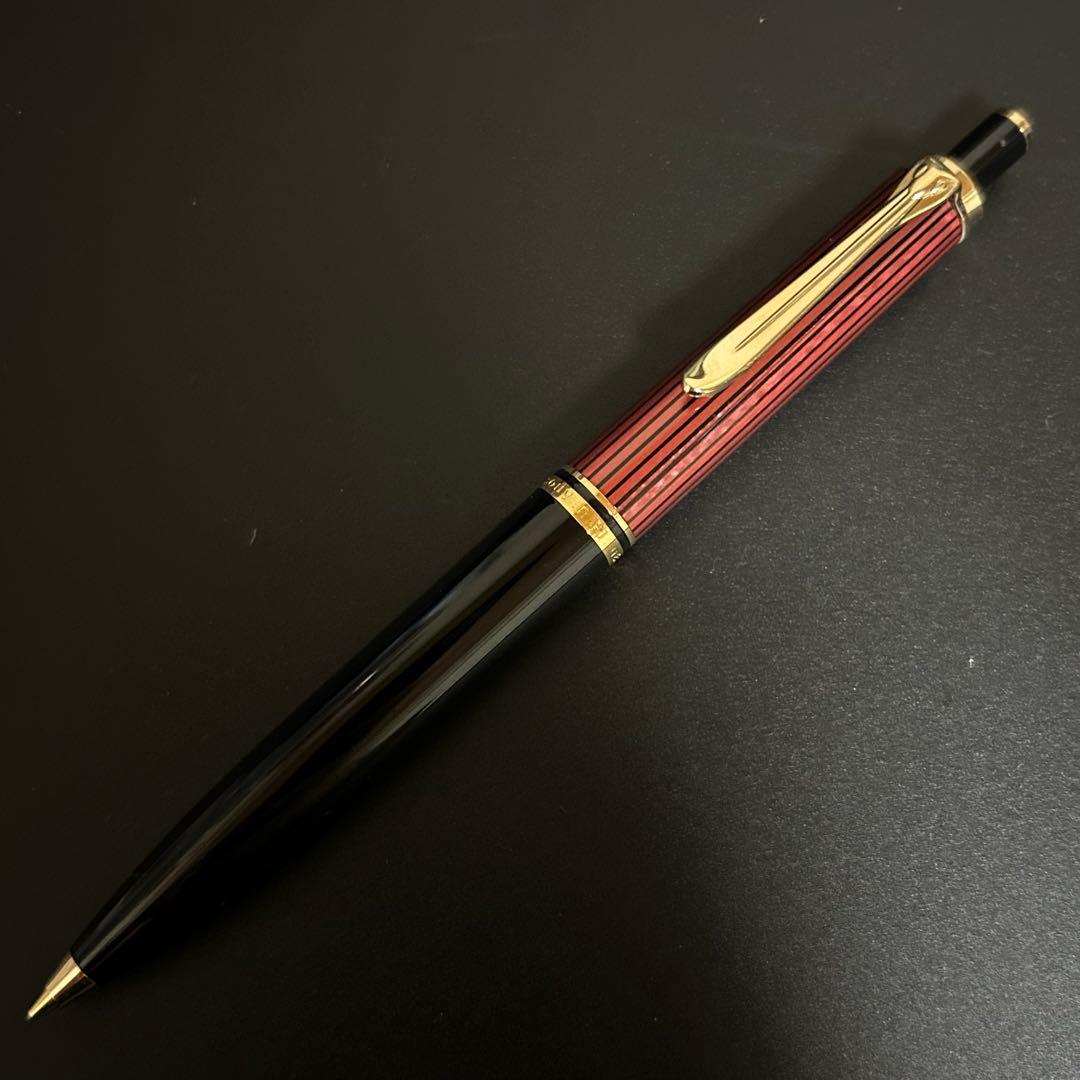 ペリカン スーべレーン k400 シャーペン 赤縞 レッドストライプ