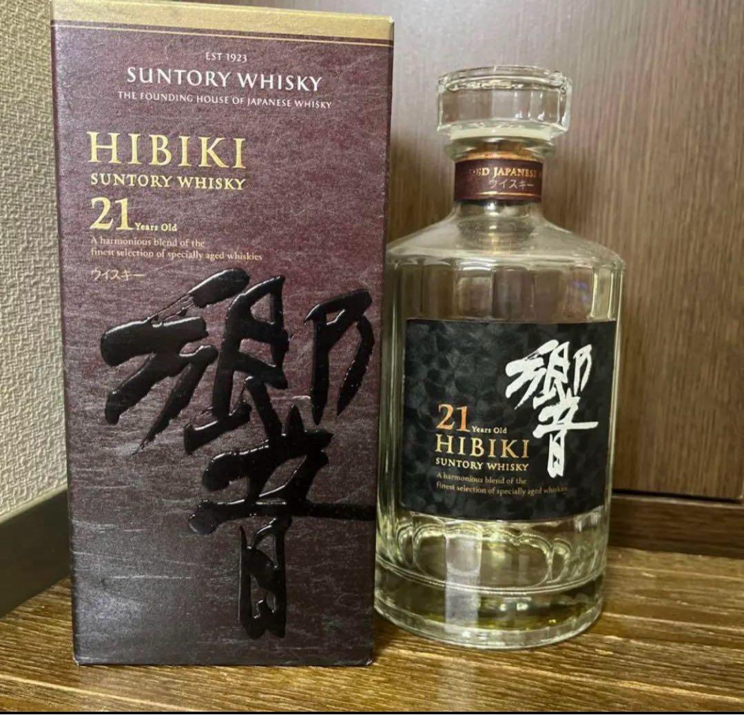Hibiki 21年 ウイスキー　空瓶空箱