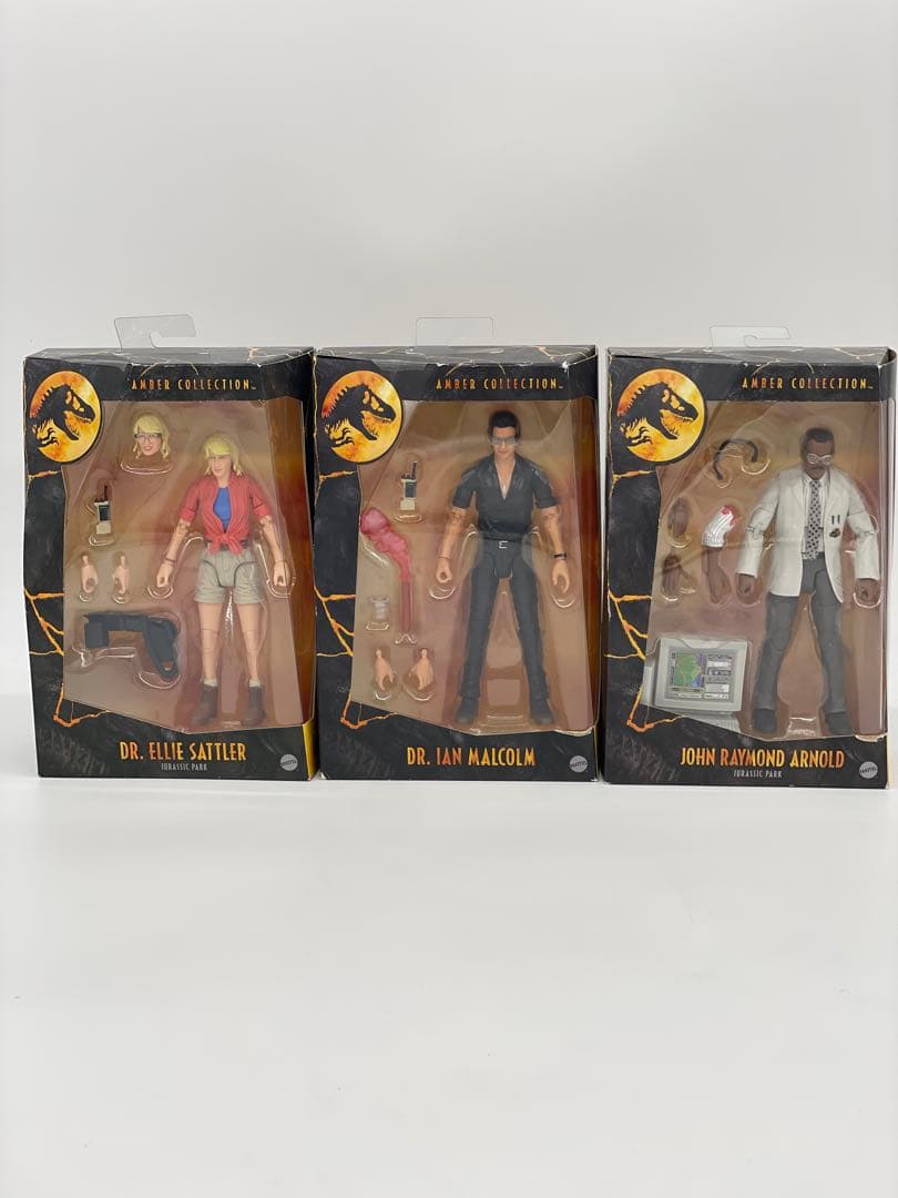 ジュラシックパーク Amber Collection フィギュア 3体セット
