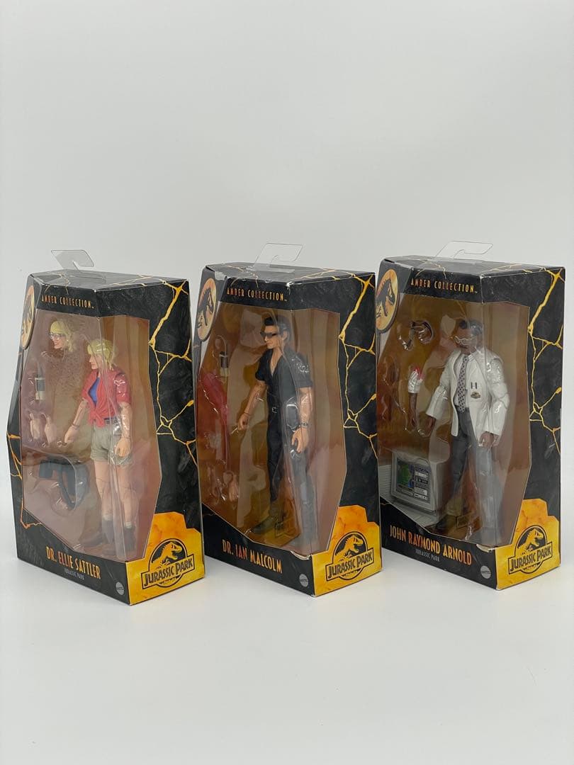 ジュラシックパーク Amber Collection フィギュア 3体セット