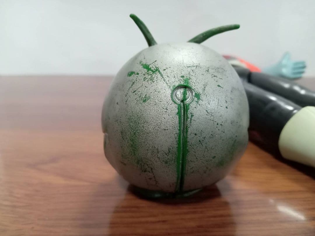 【美品完品】旧バンダイ　仮面ライダー　1号　面取れ　マスク取れ　ソフビ