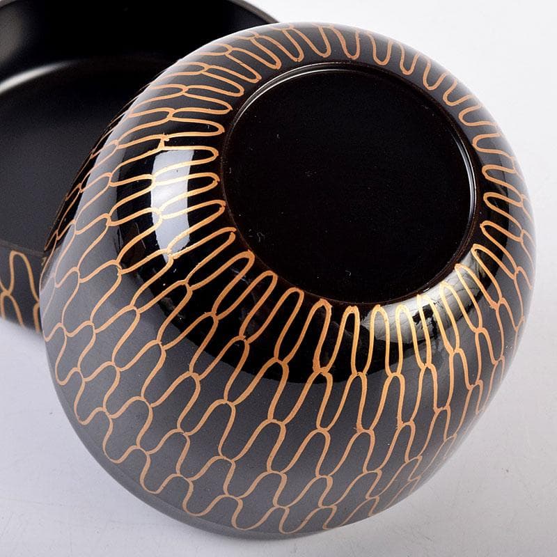 茶道具　正春作　網目金蒔絵　中棗　共箱　V　8435