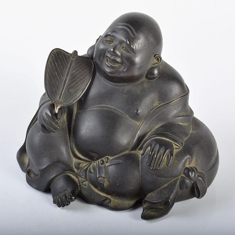 m　東京銅器　古銅宣徳銅　布袋像　置物　M　R4252