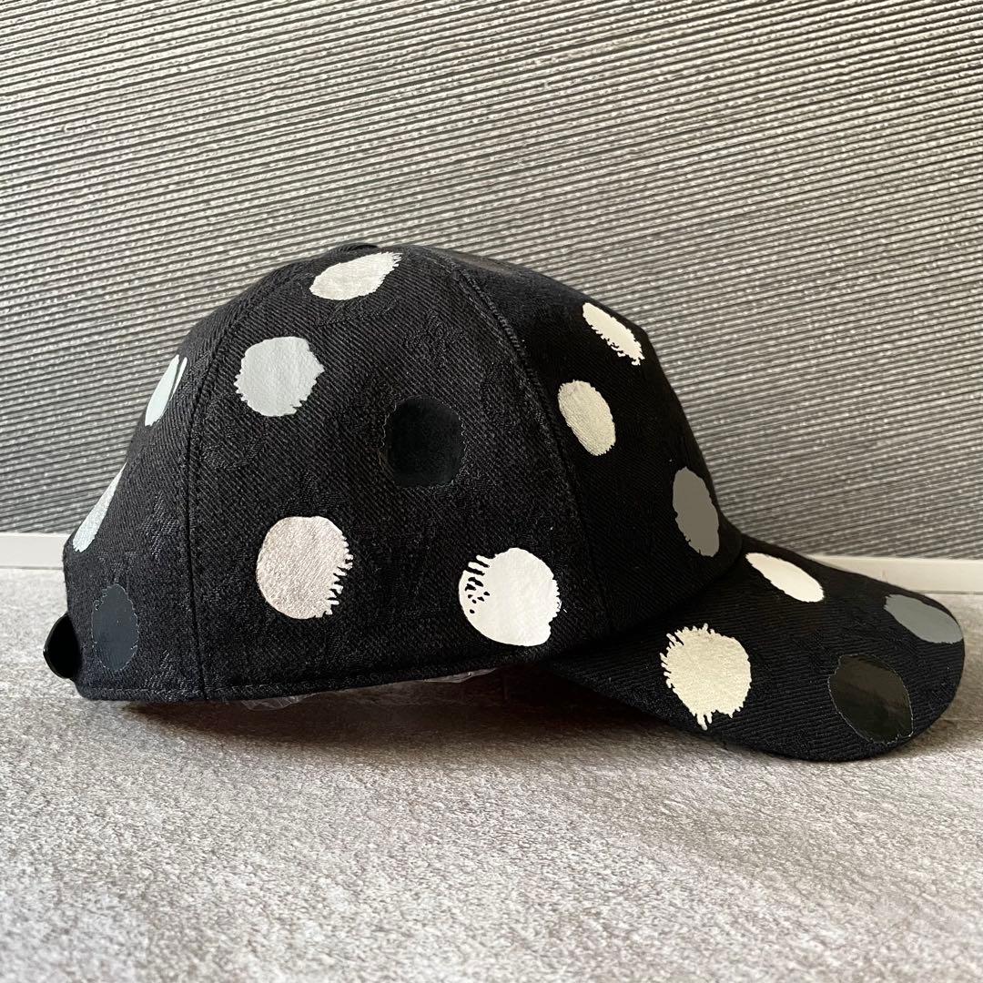 美品★ルイヴィトン×草間彌生　モノグラム・ジャカード　ドット　キャップ