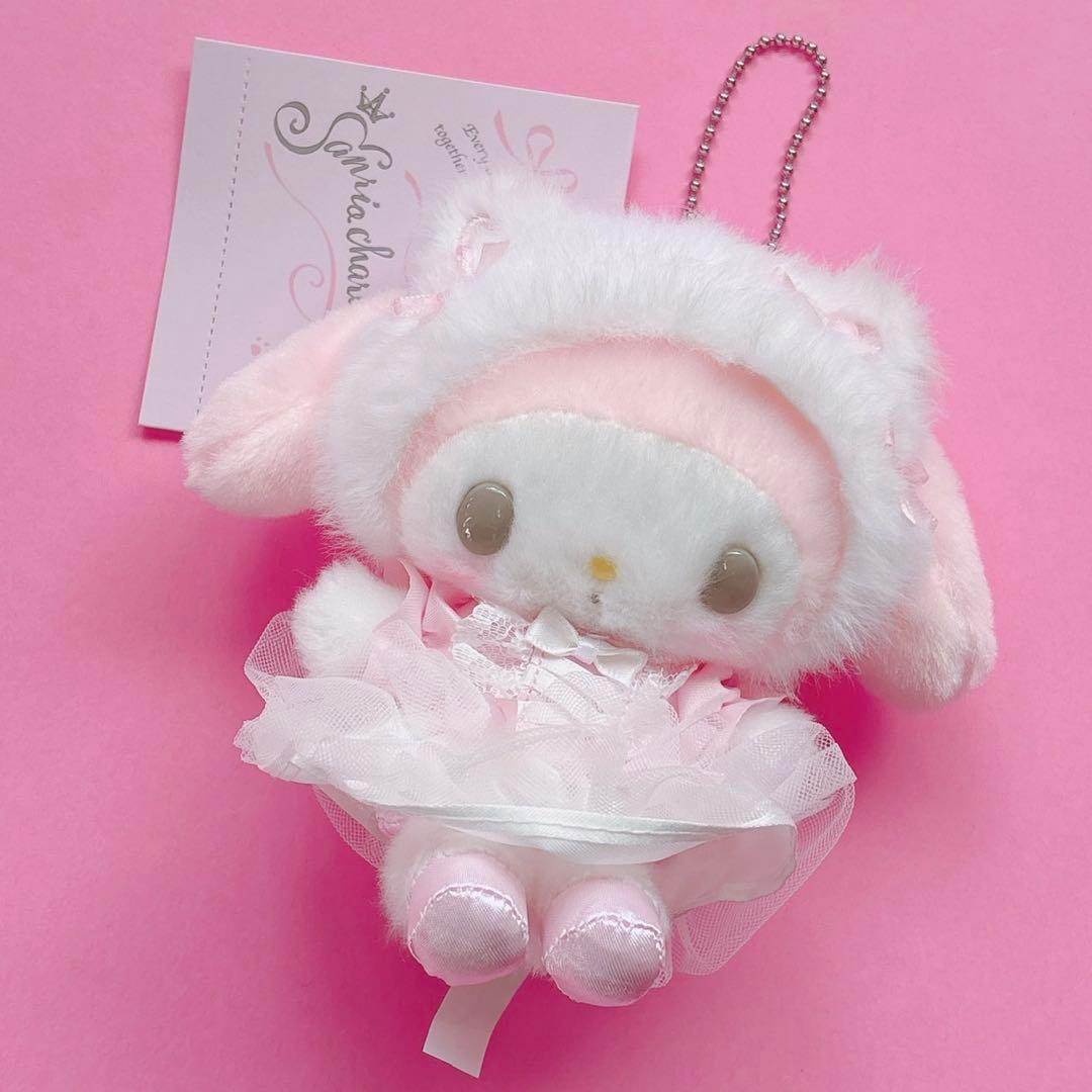 ♡マイメロ ショートケーキ 白猫バレリーナ 真夜中のメロクロ 月夜 マスコット♡