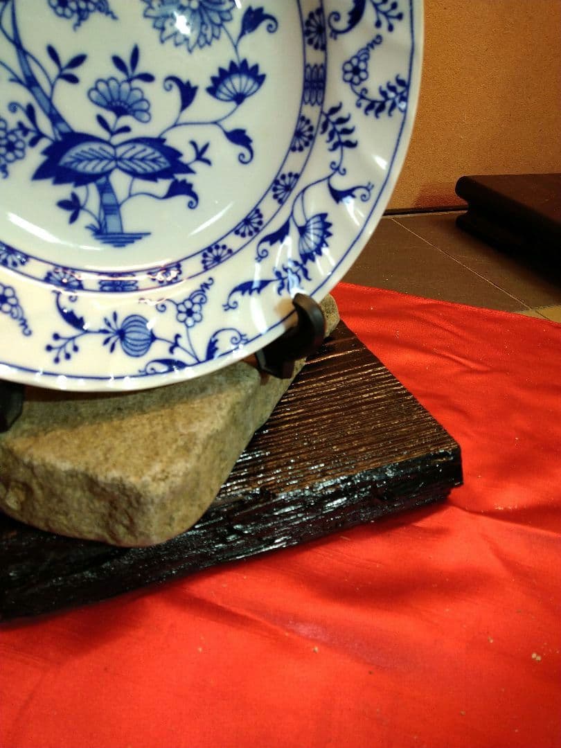 ♥インテリア３色流木・特大平石♥ハンドメード・アレンジ無限大オブジェ置物台セット