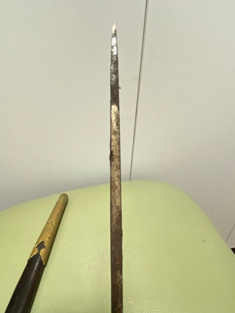 日本軍　軍刀　拵え　模造刀　指揮刀　儀礼刀　海軍短剣　ジャンク品全長42.5cm