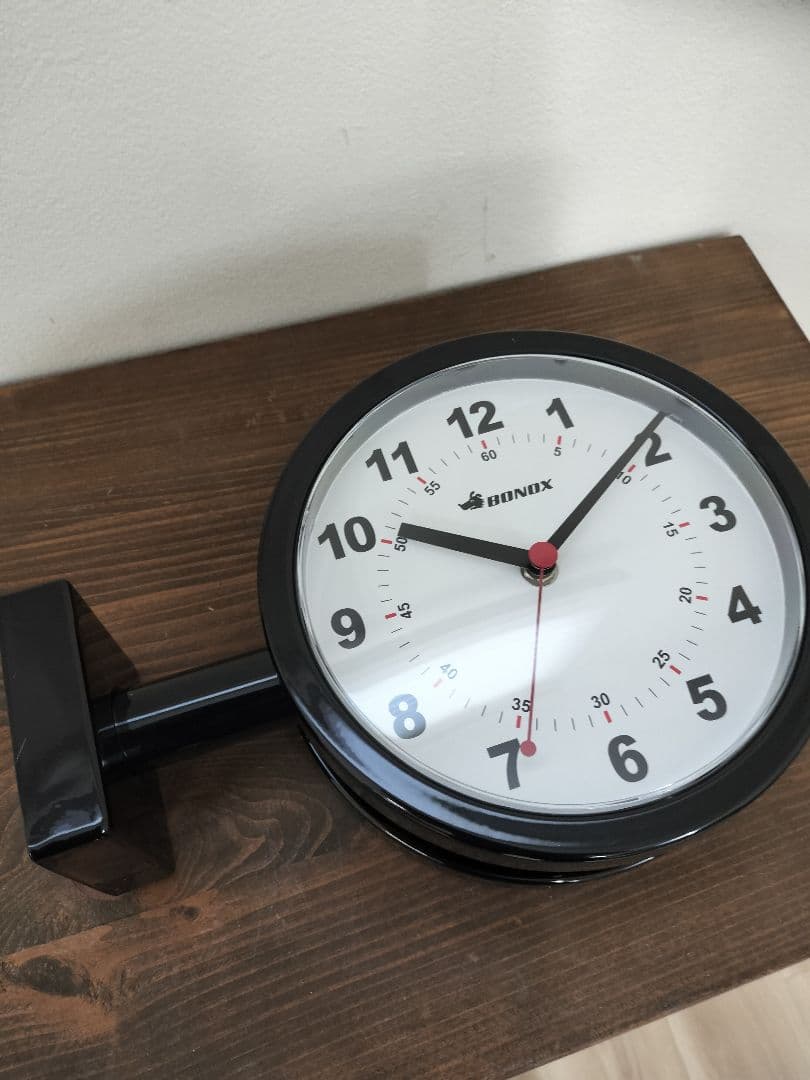 両面時計　ダブルフェイス　クロック　170D　ブラック　ダルトン