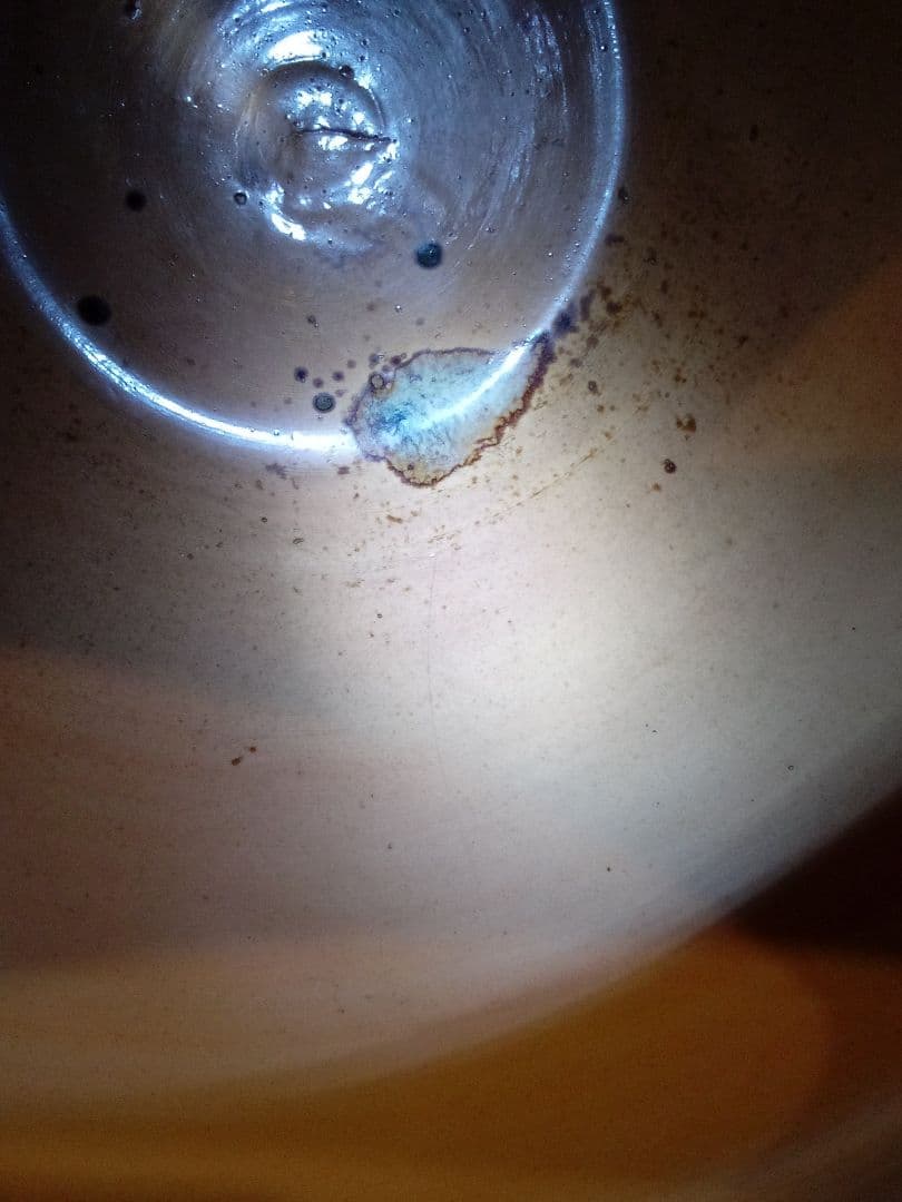 イギリス ロイヤルドルトン 1910年代 葉文壺 キズ有り