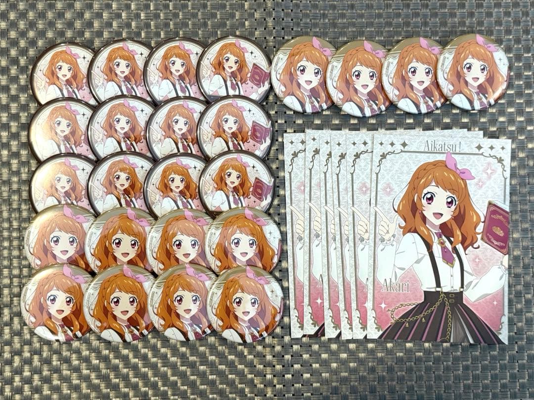 アイカツ！TSUTAYA アンティーク 缶バッジ ポストカード 大空あかり