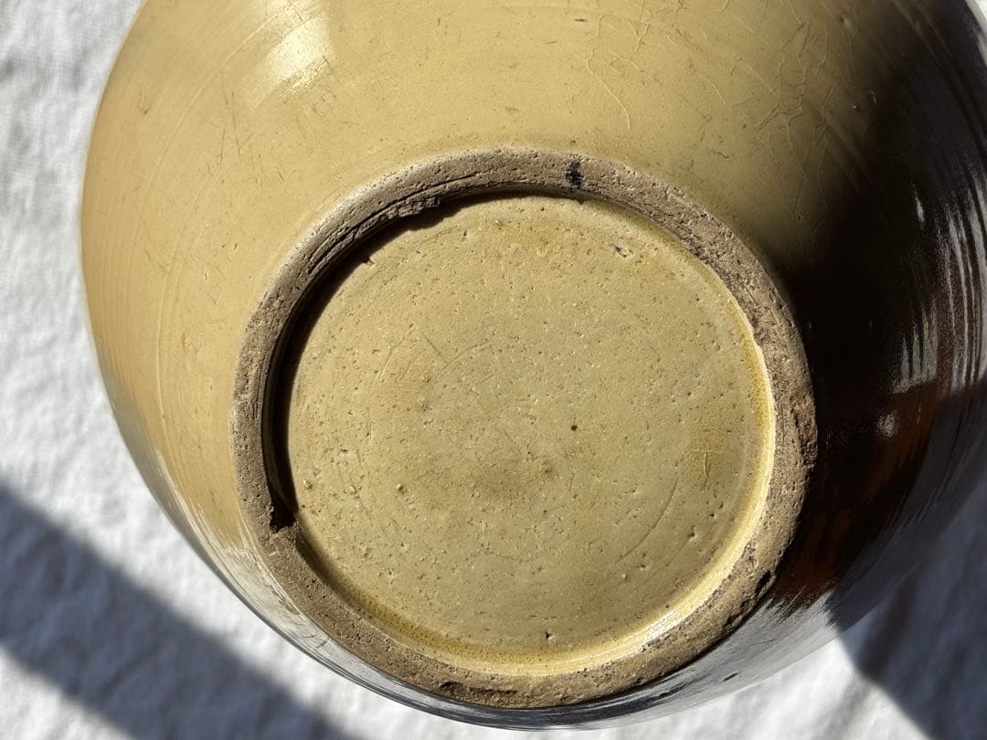 伊万里　灰釉大徳利　花瓶　アンティーク置物