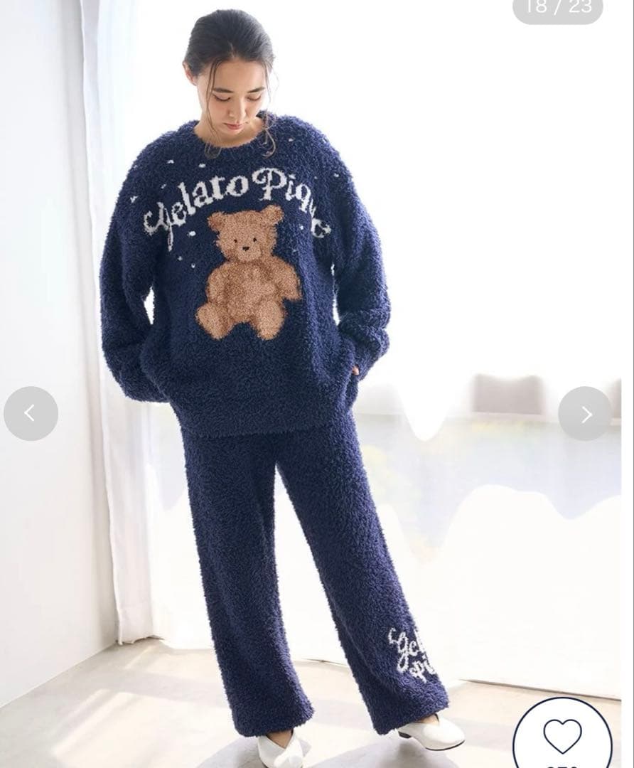 【ONLINE限定】ジェラートスノーベアジャガードプルオーバー＆ロングパンツ