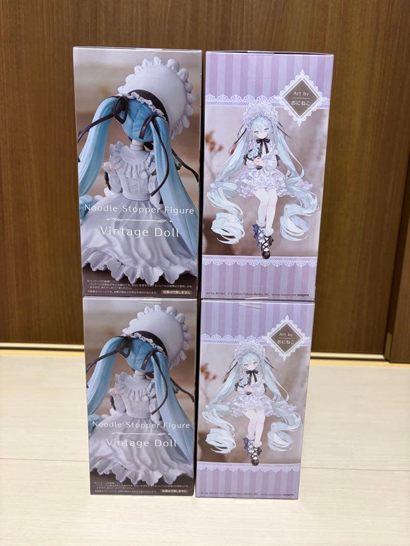 初音ミク　ぬーどるストッパーフィギュア　ヴィンテージドール　4個セット