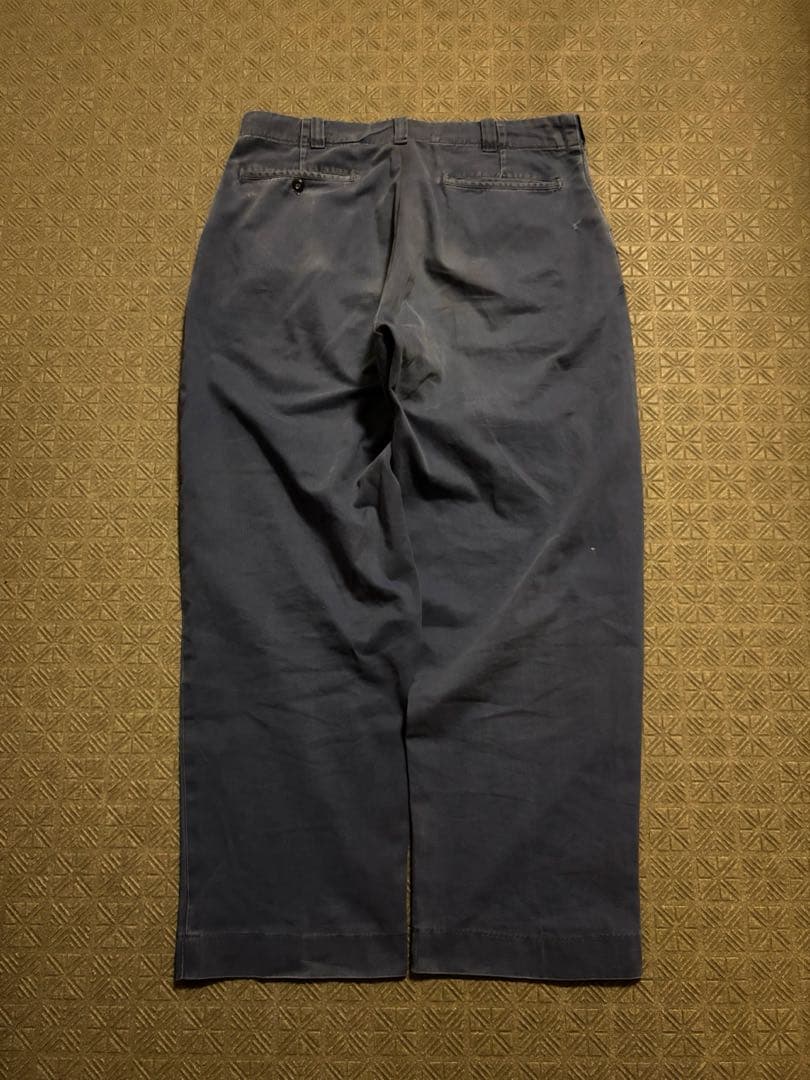 unknown 50s 60s オールコットン USA製 ワークパンツ フェード