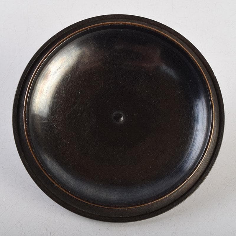 茶道具　釜師　角谷莎村作　尾張釜　共布共箱　V　9158D