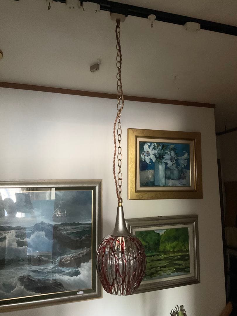 ヴィンテージ！美しい線状模様「ペンダントランプ」