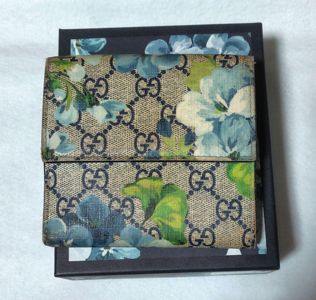 GUCCI ブルームス 二つ折り財布 箱付き