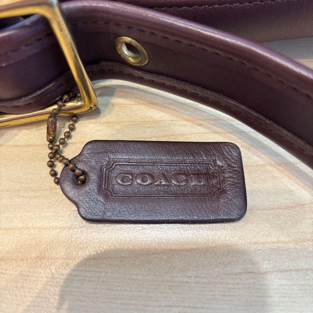 COACH ダークブラウン ショルダーバッグ