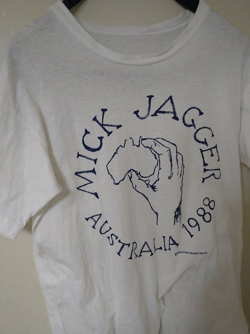 初ソロMICK JAGGER 1988年オーストラリアツアーTシャツ