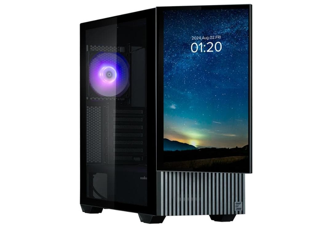 15.6型 フルHD ディスプレイ 搭載 ミドルタワー 型 PC ケース