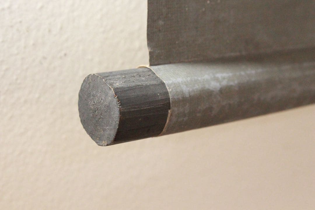 No4910 掛軸　仏教美術　日蓮曼荼羅　肉筆紙本　髭曼荼羅　書画　送料無料